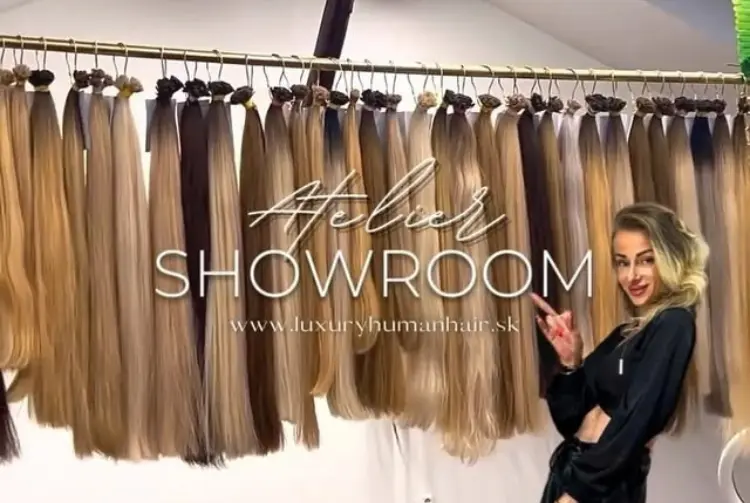 Atelier Showroom Luxury Human Hair – kvalitné ľudské vlasy na predlžovanie a prezentáciu v showroome.